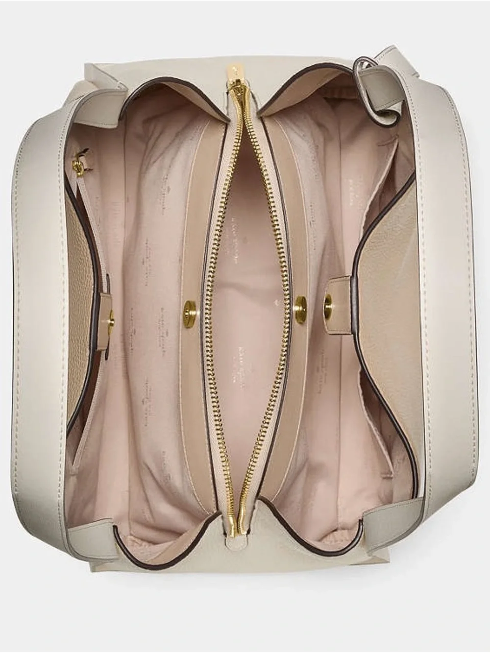 Kate Spade Knott Colorblocked Large Shoulder Bag Light Cream Multi
